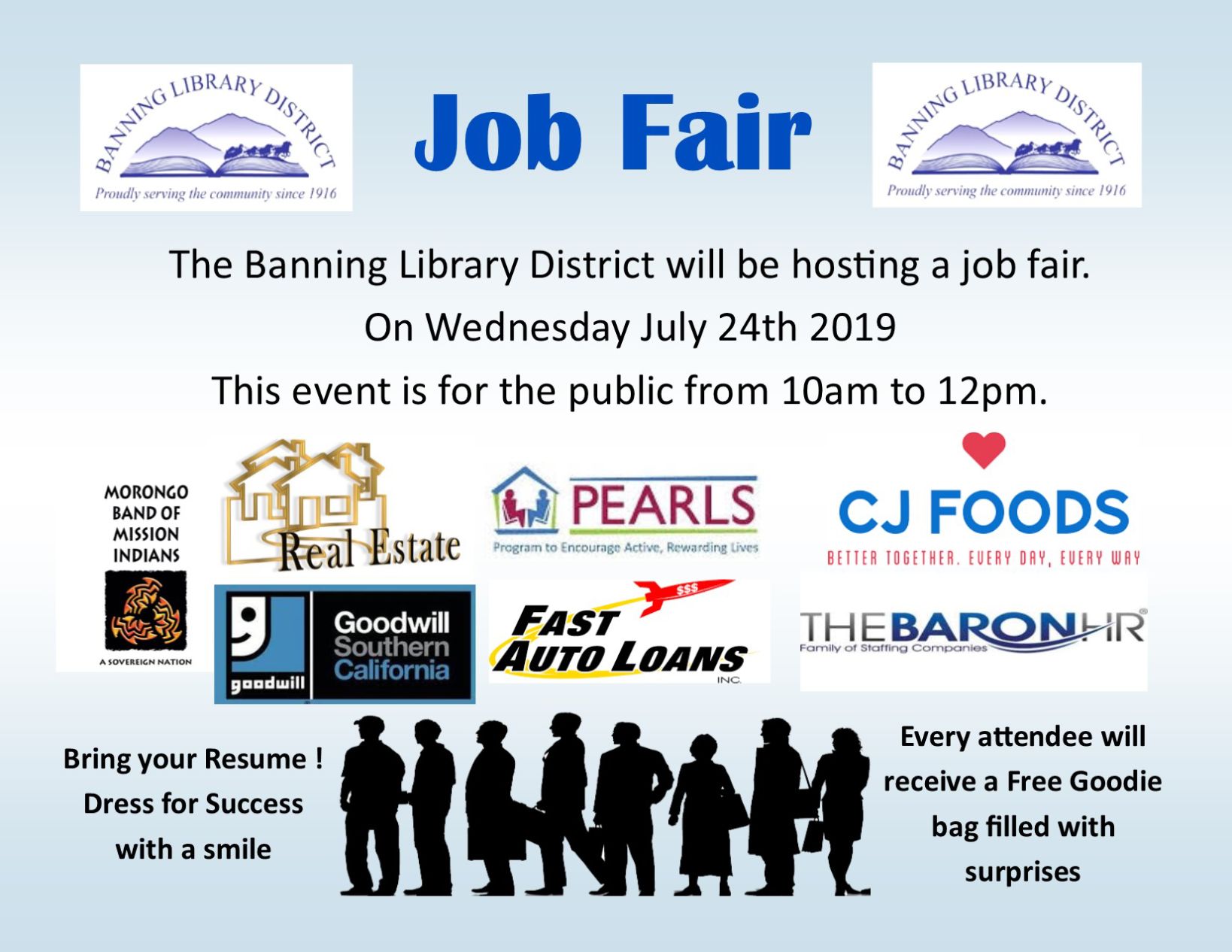 Banning Library job fair